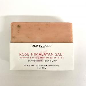 Rose Himalayan Salt Exfoliating Bar Soap